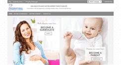 Desktop Screenshot of internationalsurrogacycenter.com
